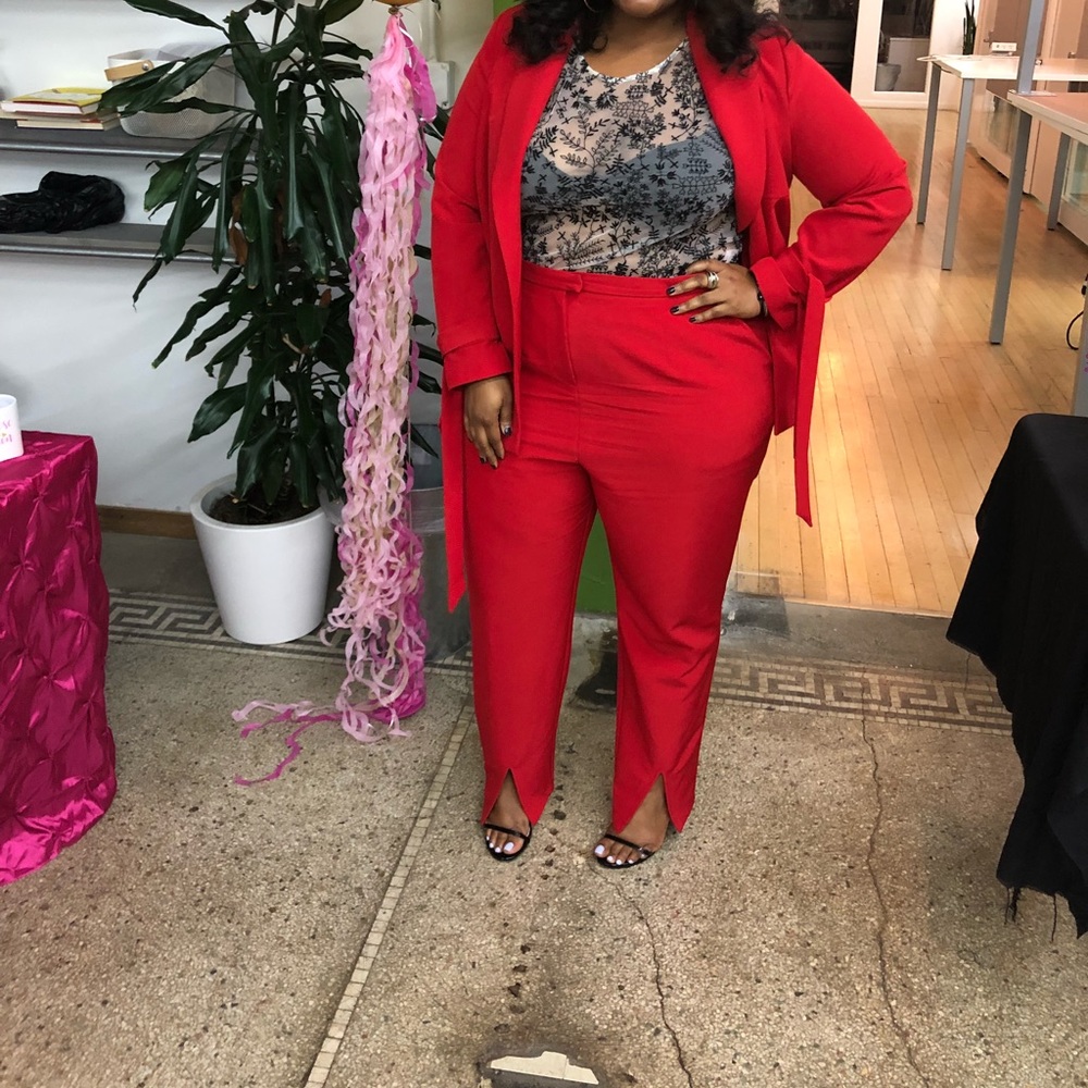 ASOS Red Pant Suit - Super Cute